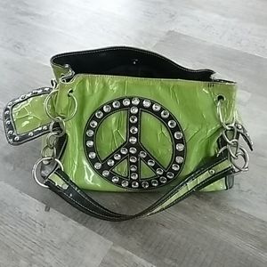 Peace sign purse